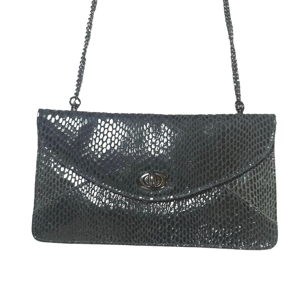 Sorial Snakeskin Clutch/Bag on Chain Crossbody